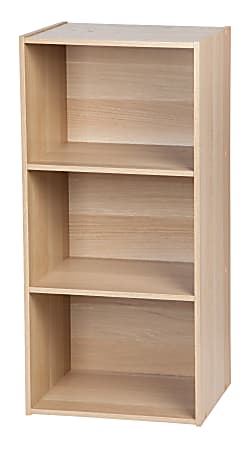 IRIS 35"H 3-Tier Basic Bookcase, Light Brown