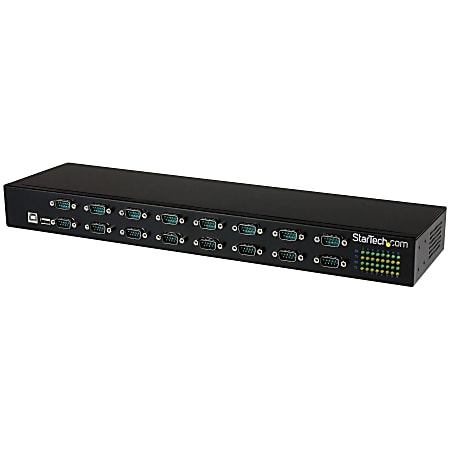 StarTech.com 16 Port COM Port Retention USB to Serial Hub
