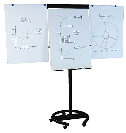 MasterVision® 360° Magnetic Gold Ultra™ Dry-Erase Whiteboard, 27" x 38", Steel Frame With Black Finish