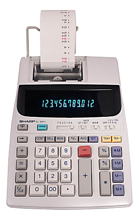 Sharp® EL-1801V 12-Digit Printing Calculator