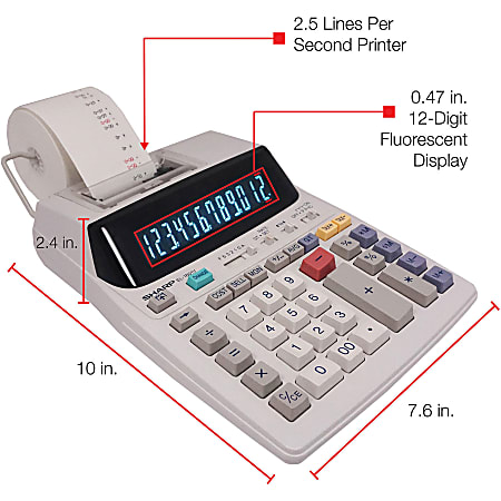 thumbnail image 2 of Sharp Calculator Ribbons – Compatible With Sharp VX-1612 And VX1612 – BR80C / RB02 2 of 6