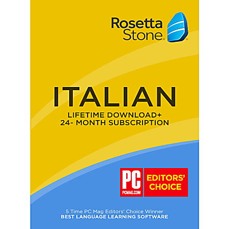 Learn Italian: Rosetta Stone 24 Mo Online Subscription Plus Bonus Lifetime Download