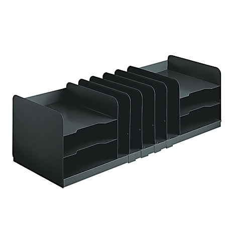 STEELMASTER® Combination Organizer with Adjustable Shelves, Black