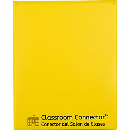 C-Line Classroom Connector School-To-Home Folders, 8-1/2" x 11", Yellow, Box Of 25 Folders