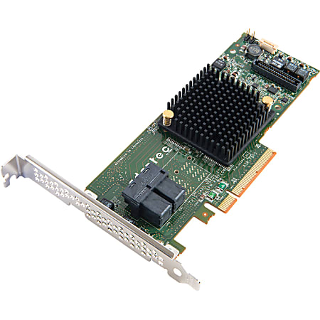 Microsemi Adaptec 7805 8-Ports SAS/SATA RAID Controller - 6Gb/s SAS - PCI Express 3.0 x8 - Plug-in Card - RAID Supported - 0, 1, 1E, 5, 6, 10, 50, 60 RAID Level - 8 Total SAS Port(s) - 8 SAS Port(s) Internal
