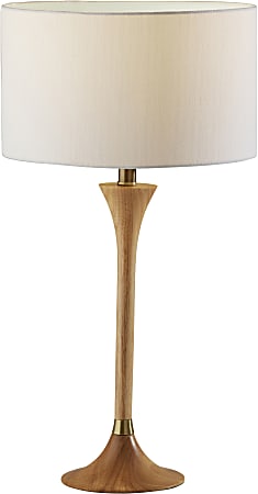 Adesso® Rebecca Table Lamp, 26”H, Natural/White