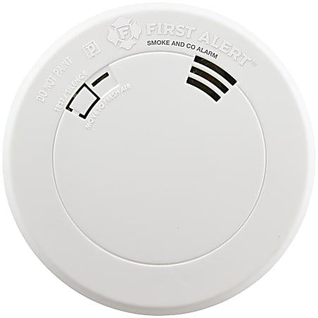 First Alert Photoelectric Smoke And Carbon Monoxide Combo Alarm With 10-Year Battery, 1-1/2”L x 6-3/4”W x 8-1/2”D