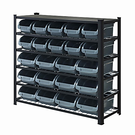 Whalen® Furniture Bakersfield Plastic/Steel 5" Tier Rack