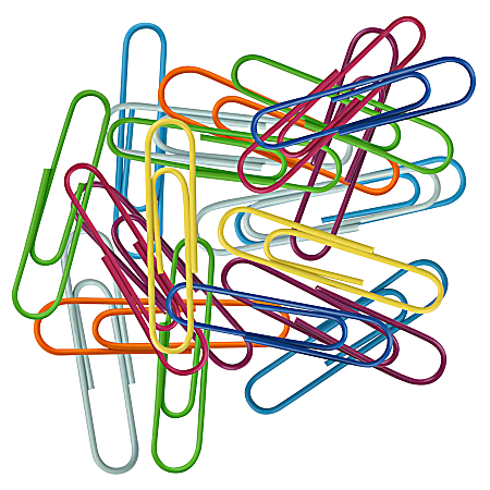 Office Depot® Brand Fashion Paper Clips, Pack Of 60, Assorted