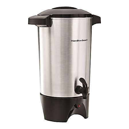 Hamilton Beach 40515 Coffee Urn - 42 Cup(s) - Multi-serve - Silver - Aluminum Body