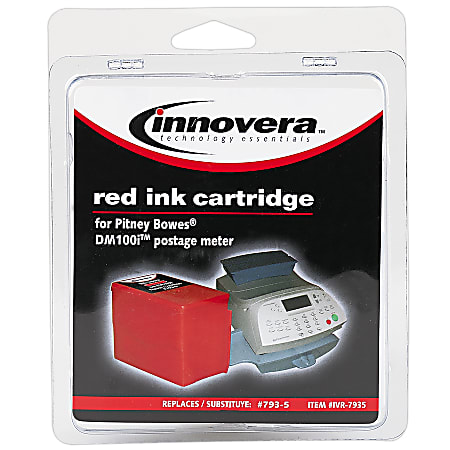 Innovera 7935 Postmaster Red Ink Cartridge, IVR7935