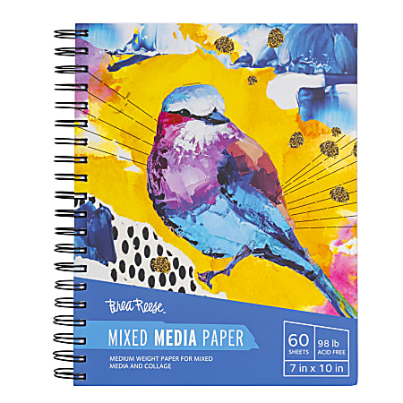 Brea Reese Mixed Media Paper Pad, 7" x 10", 60 Sheets, White