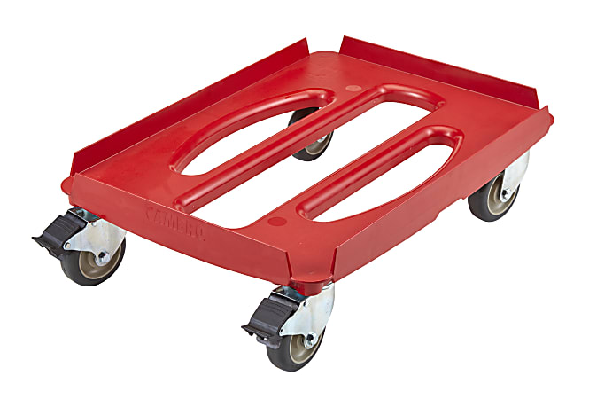 Cambro Cam GoBox Camdolly ABS Small Compact Dolly, 7-5/16"H x 17-7/16"W x 24-15/16"D, Red