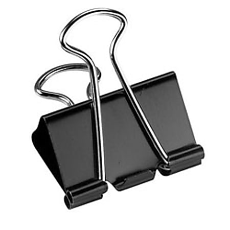 BLACK BINDER CLIP in black