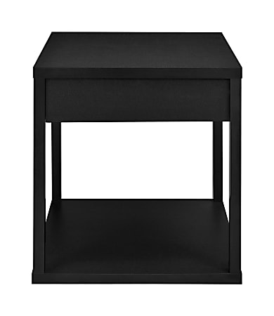 Ameriwood™ Home End Table With Drawer, Square, Black