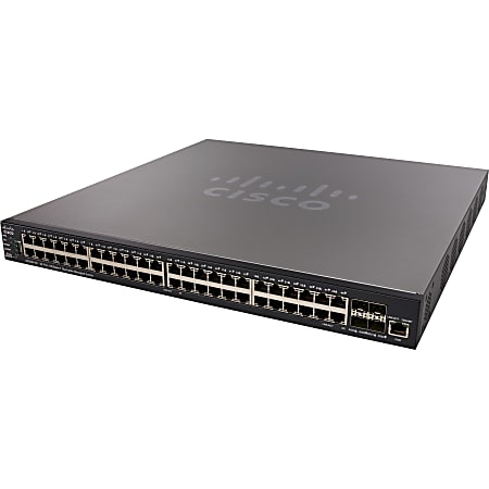Cisco SX550X-52 52-Port 10GBase-T Stackable Managed Switch - 52 Ports - Manageable - 10 Gigabit Ethernet - SX550X52K9NA