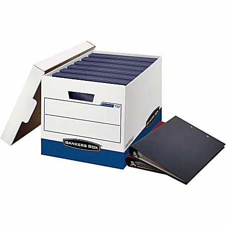 Scatole Archivio Bankers Box Standard Basic, FSC - Confezione Da 10 Pezzi, Robuste E Impilabili, In Cartone Riciclato