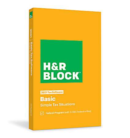 H&R Block Basic 2021 Tax Software