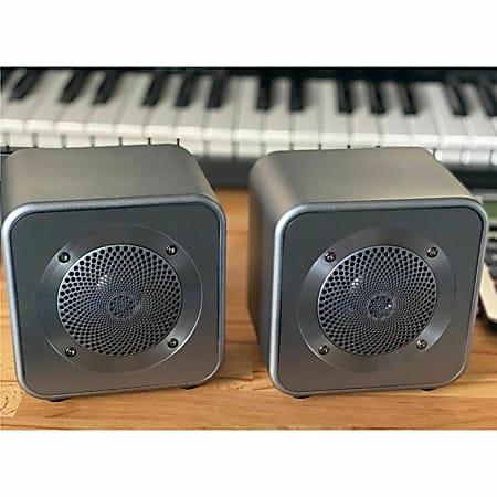 Of Silver - USTREAMGO Depot Wireless Office Stereo 30W Speakers Bluetooth 2 Mitchell Acoustics Set Speakers Gray