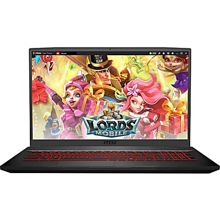 MSI GF75 THIN 9SC-278 17.3" Gaming Notebook - 1920 x 1080 - Core i7 i7-9750H - 16 GB RAM - 512 GB SSD - Aluminum Black - Windows 10 Home - NVIDIA GeForce GTX 1650 with 4 GB - In-plane Switching (IPS) Technology - Bluetooth - 7 Hour Battery Run Time