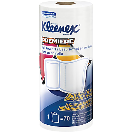Kimberly-Clark® Premiere 1-Ply Kitchen Paper Towels, 40% Recycled, Roll Of 70 Sheets