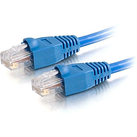 C2G 10ft Cat5e Snagless Unshielded (UTP) Network Patch Cable (USA-Made) - Blue - Category 5e for Network Device - RJ-45 Male - RJ-45 Male - USA-Made - 10ft - Blue