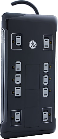 GE UltraPro 12 Outlet Surge Protector with 2