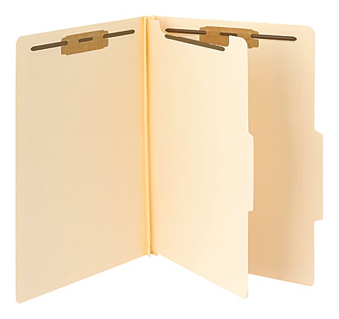 Smead® Manila Classification Folders, 1 Divider, Legal Size, Box Of 10