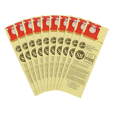Hoover Allergen SB Disposable Vacuum Bags White Pack Of 10 Bags