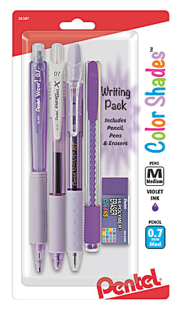 Pentel® Color Shade Pen And Mechanical Pencil Pack, Violet