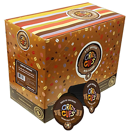 Crazy Cups Coffee Pods, Death By Chocolate, 0.46 Oz, Pack Of 22