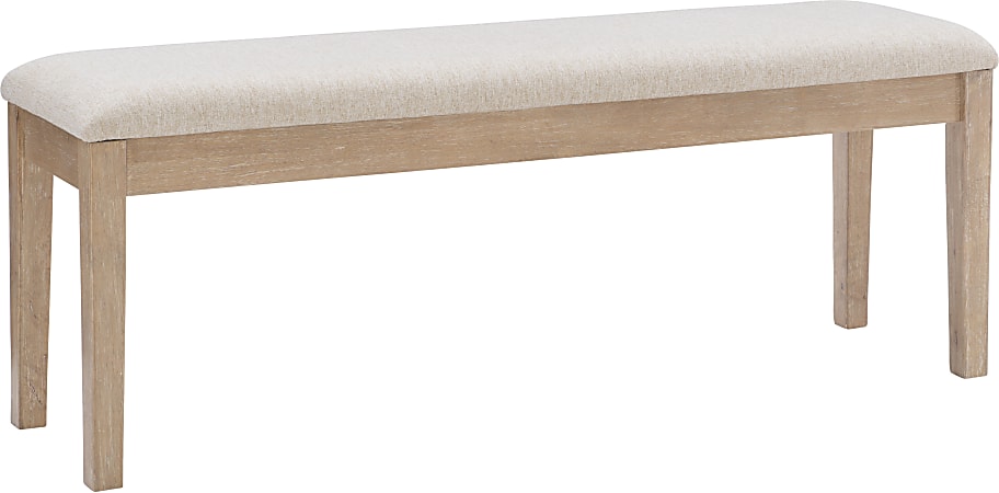 Powell Delavan Bench, Gray/Natural