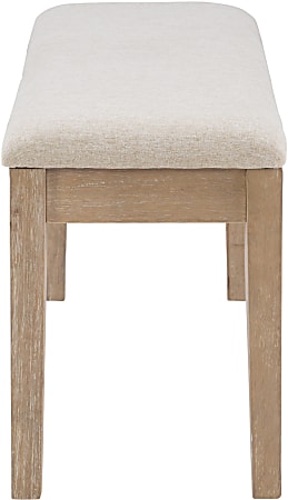 Powell Delavan Bench GrayNatural - Office Depot