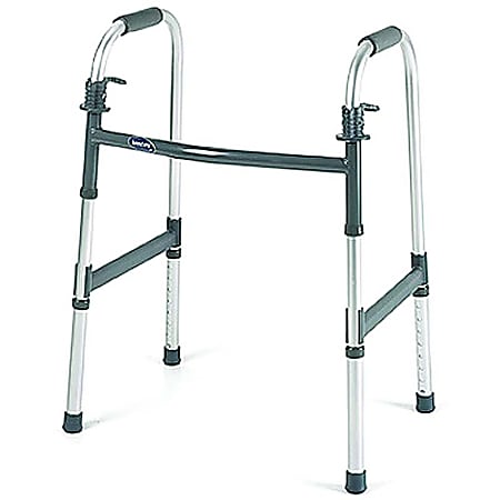 Invacare® I-Class™ Dual-Release Wheeled Walker, Junior w-3" Wheels, Fits Users 4'4"-5'7"