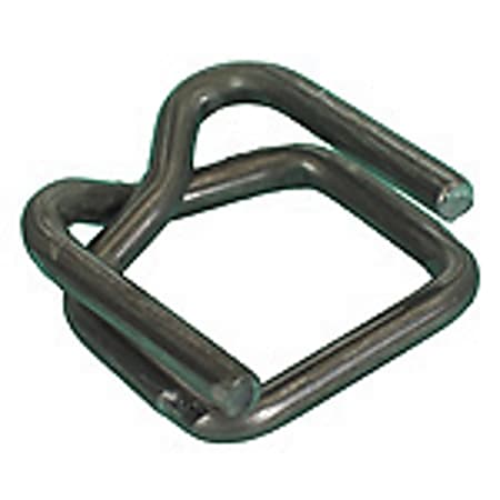 Partners Brand Heavy Duty Wire Buckles For Poly Strapping,, 1/2", Case Of 1,000