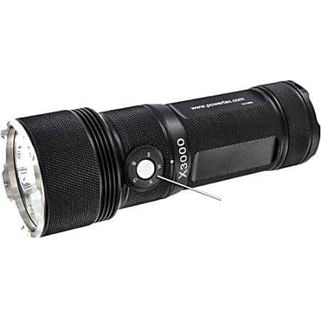 PowerTac X3000 3000 Lumen Rechargeable LED Flashlight