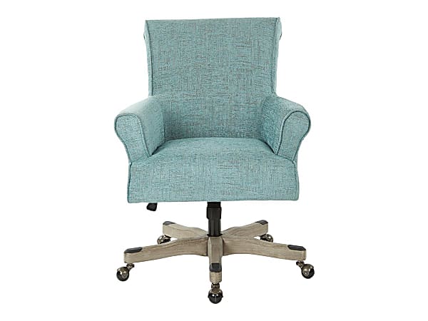 Office Star Megan MetalWood Office Chair Turquoise Office Depot