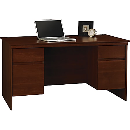 Ameriwood™ Home Westmont Collection Executive Desk, Resort Cherry