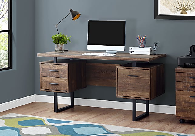 Brown hotsell floating desk