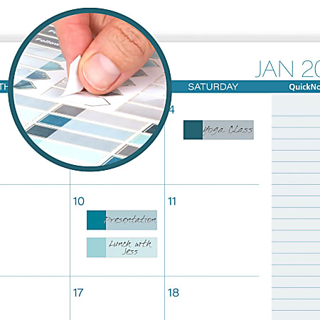 Cambridge 2025 Weekly & Monthly Planner - 5.5x8.5 Inch Small Glacier Design With Stickers - View #9