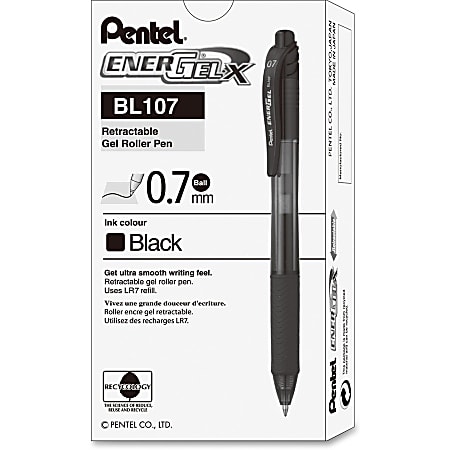 Pentel EnerGel-X Retractable Liquid Gel Pen BL107A