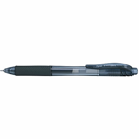 Pentel EnerGel X Retractable Liquid Gel Pens Fine Point 0.5 mm Black Barrel  Black Ink Pack Of 12 Pens - Office Depot