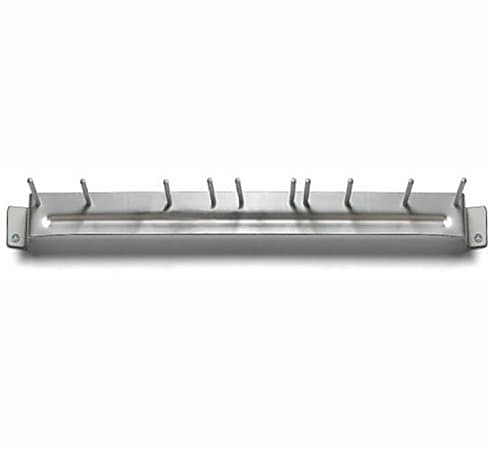 Carlisle Aluminum Broom/Brush Holder, 17", Silver