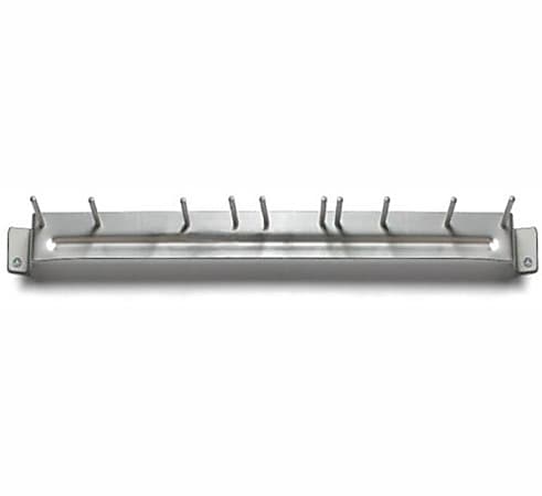 Carlisle Aluminum Broom/Brush Holder, 17", Silver