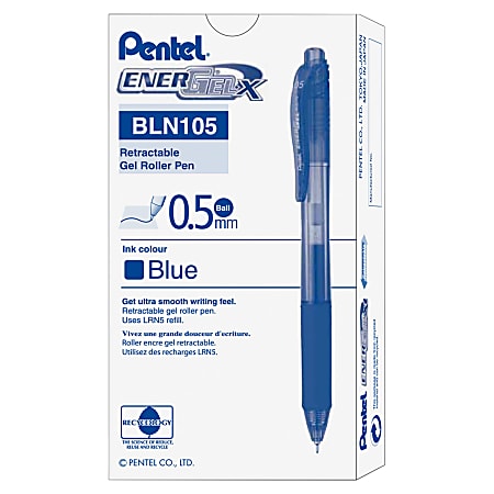 EnerGel RTX Refillable Liquid Gel Pen, (0.7mm) Assorted Ink 12-pk – Pentel  of America, Ltd.