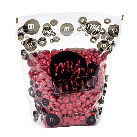 M&M’s® Single-Color Candies, Red, 2 Lb Bag