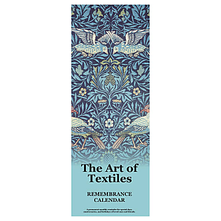Retrospect Boxed Remembrance Calendar, 12 1/4" x 4 1/2", Art Of Textiles, January to December