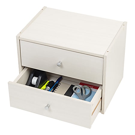 IRIS TACHI 13H Modular Stacking Storage Box With Drawers, Light Brown -  Yahoo Shopping