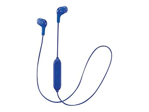 JVC HA-FX9BT Gumy - Earphones with mic - in-ear - Bluetooth - wireless - blue