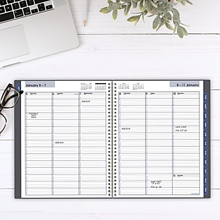 AT A GLANCE DayMinder 2026 Weekly Monthly Appointment Book Planner Gray ...